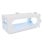 Minimalist LED Coffee Table With Open Display Storage