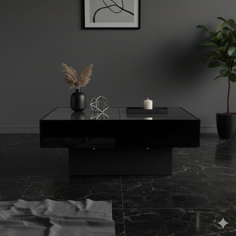 Modern Stylish LED Coffee Table With Floating Base