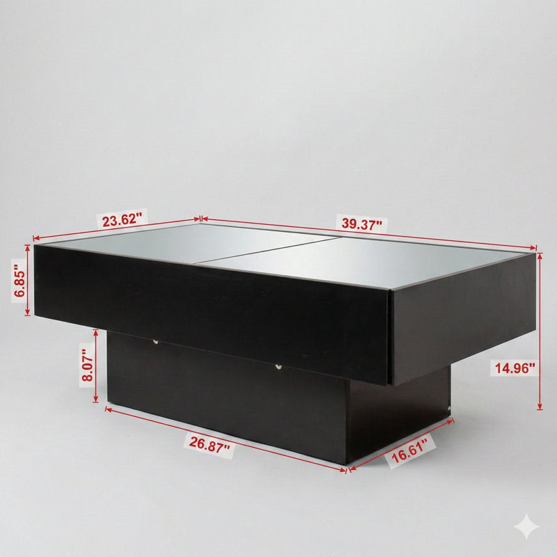Modern Stylish LED Coffee Table With Floating Base