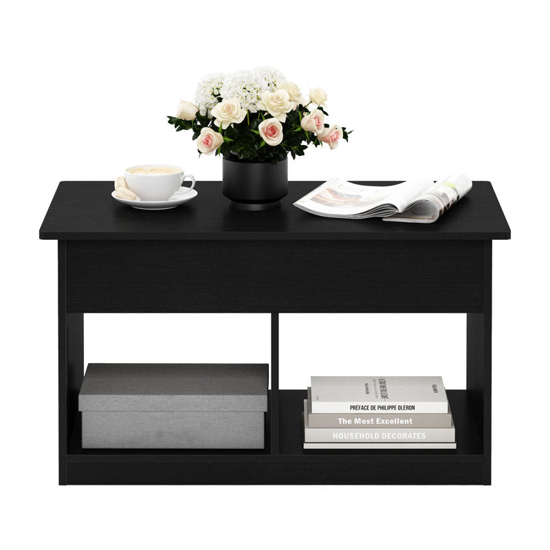 Modern Coffee Table With Open Shelf Storage