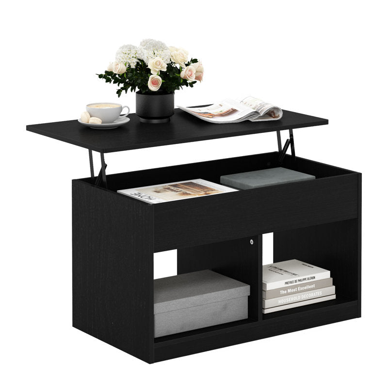 Modern Coffee Table With Open Shelf Storage
