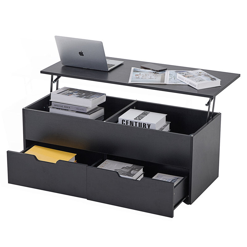 Modern Lift Top Coffee Table With Drawer Storage