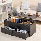 Modern Lift Top Coffee Table With Drawer Storage