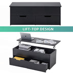 Modern Lift Top Coffee Table With Drawer Storage