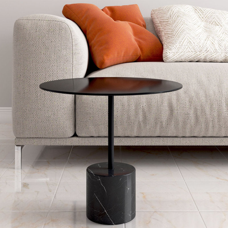 Modern Round Coffee Table With Marble Base