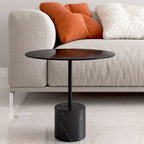 Modern Round Coffee Table With Marble Base