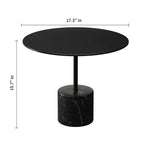 Modern Round Coffee Table With Marble Base