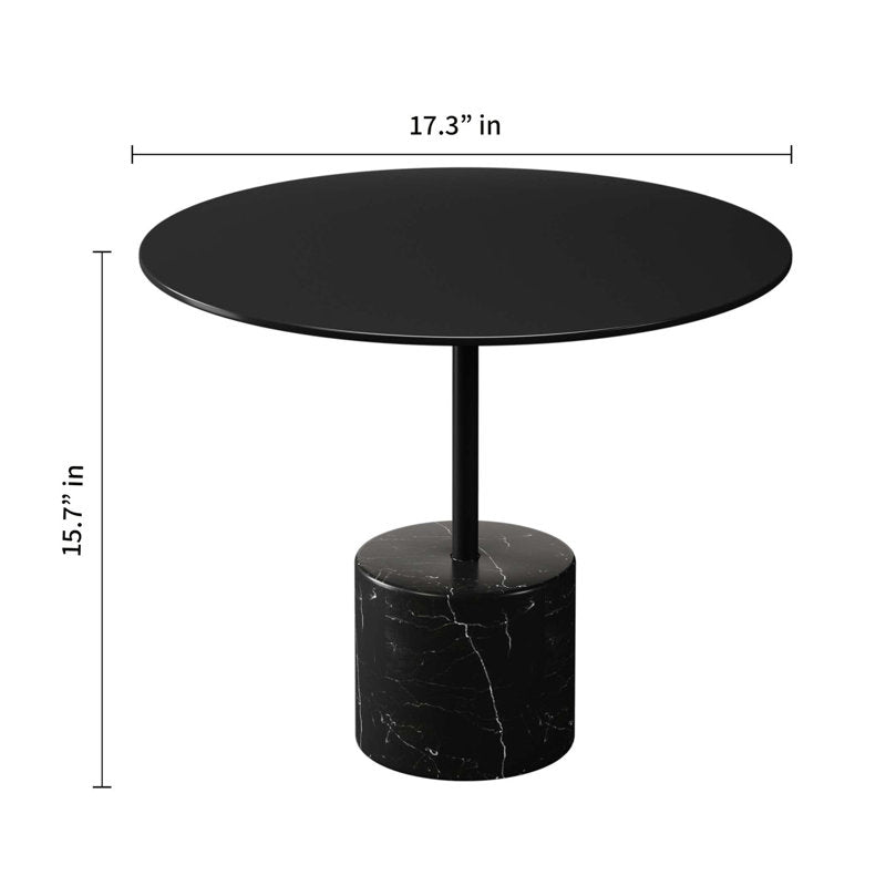 Modern Round Coffee Table With Marble Base