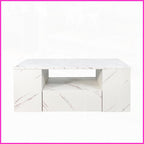 Minimalist LED Coffee Table With Marble Finish
