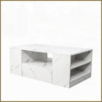 Minimalist LED Coffee Table With Marble Finish
