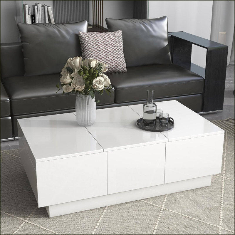 Modern Multifunction Coffee Table With Hidden Storage