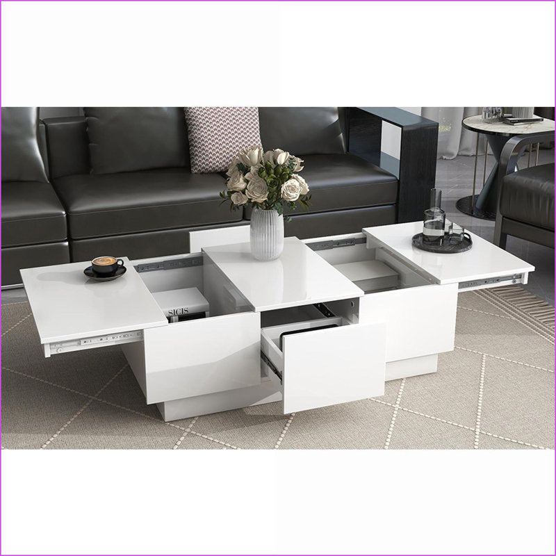 Modern Multifunction Coffee Table With Hidden Storage