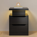 Modern LED Coffee Table Light and 2 Drawer Storage