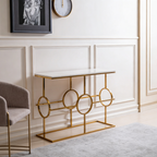 Contemporary Console Table in Geometric Pattern Design