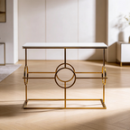 Contemporary Console Table in Geometric Pattern Design