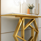 Luxurious Contemporary Console Table In Hexagonal Design