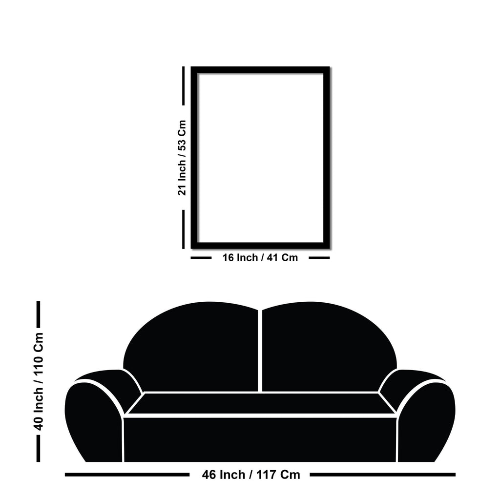 Premium Framed Wall Painting of Lord Vanketswara