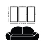 Beautiful Monuments Premium Framed Wall Paintings Set of 3