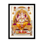 Lord Ganesha Premium Framed Wall Painting