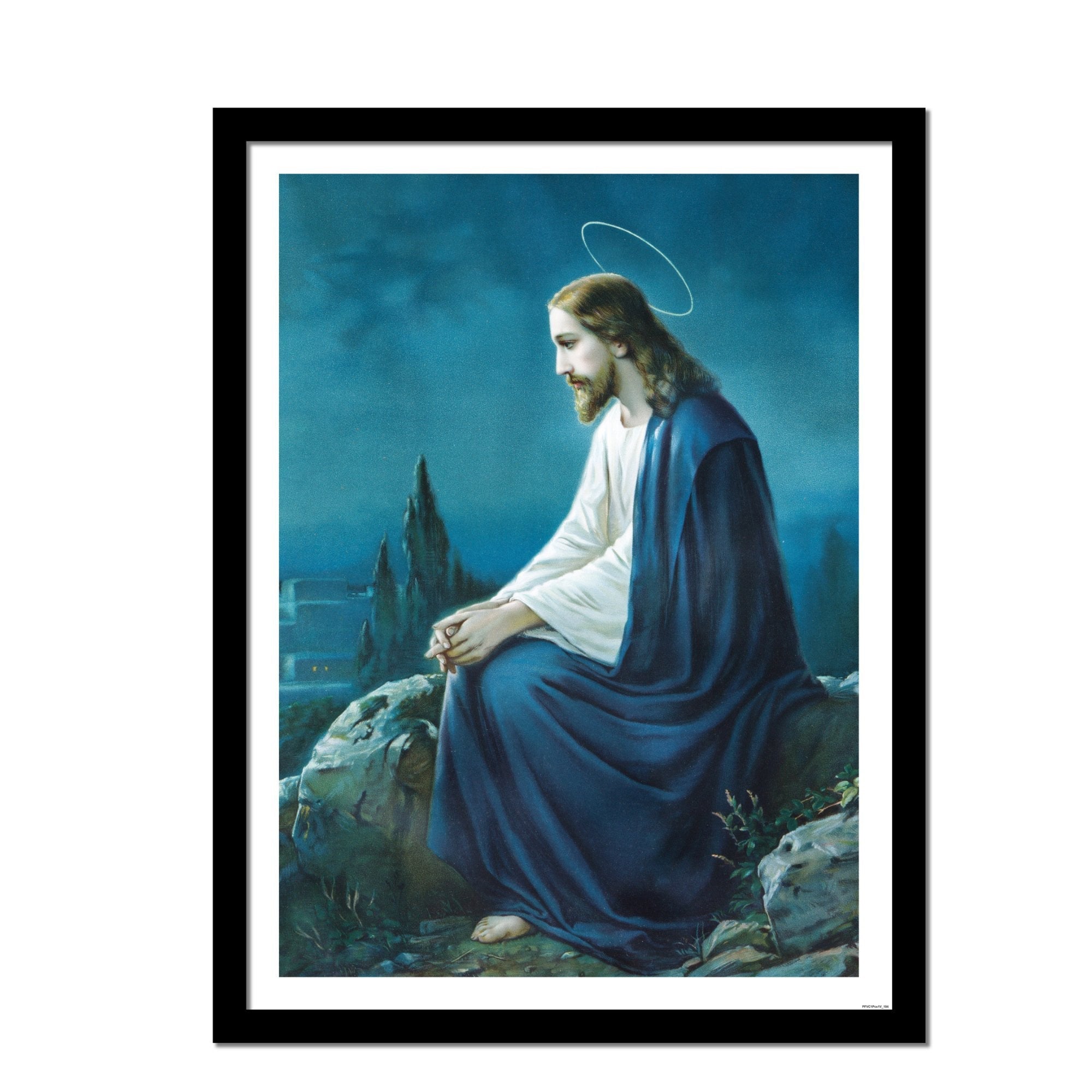 Premium Framed Wall Hanging Painting of God Jesus