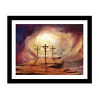 Jesus God on Cross Premium Wall Frame Painting