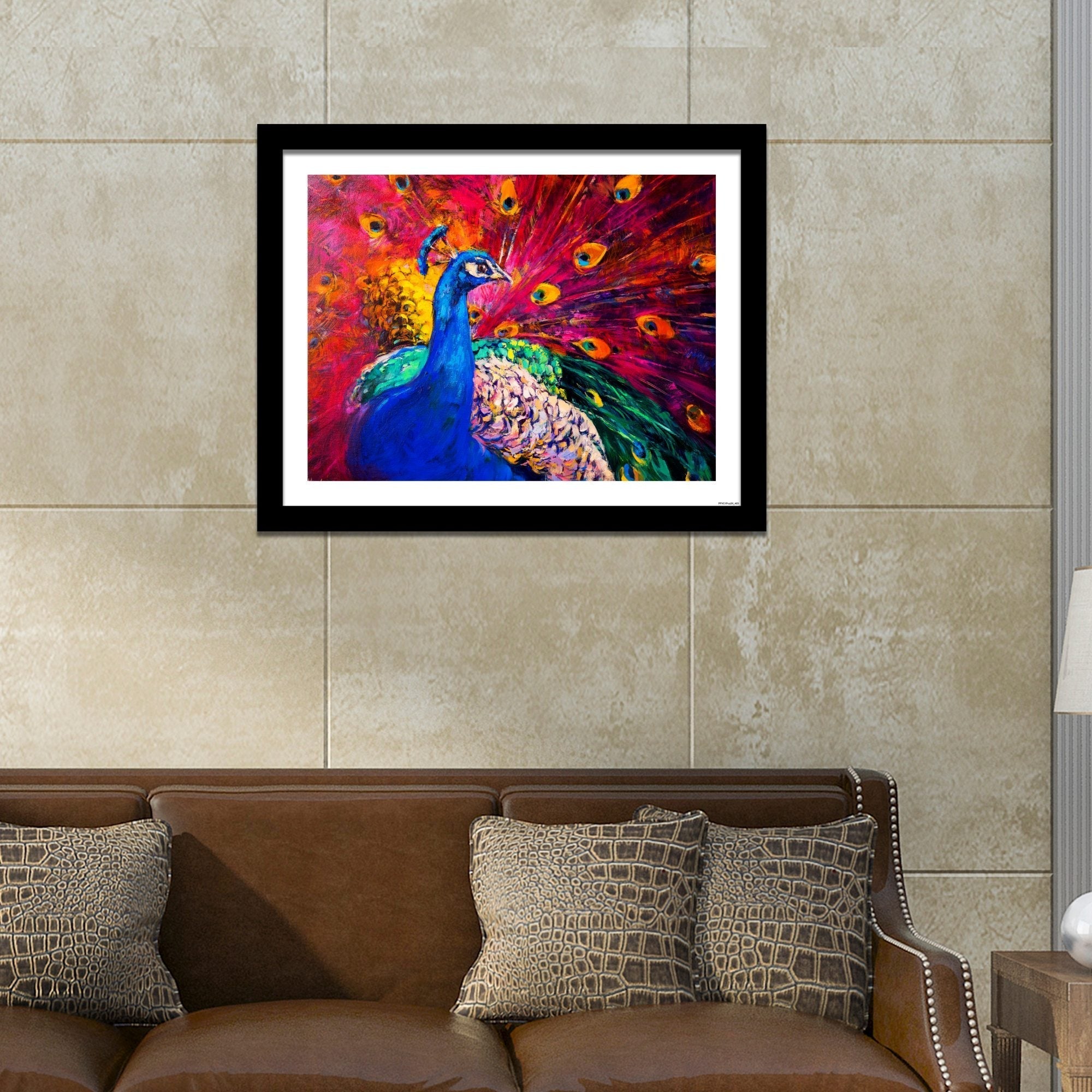 Beautiful Peacock Premium Wall Frame Painting