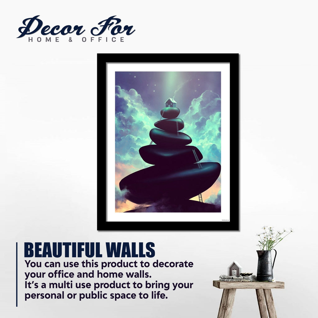 Beautiful Golden Scenery Wall Frame 