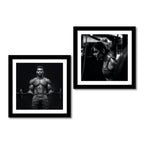 2 Pieces Premium Gym Frame Painting of Exercise