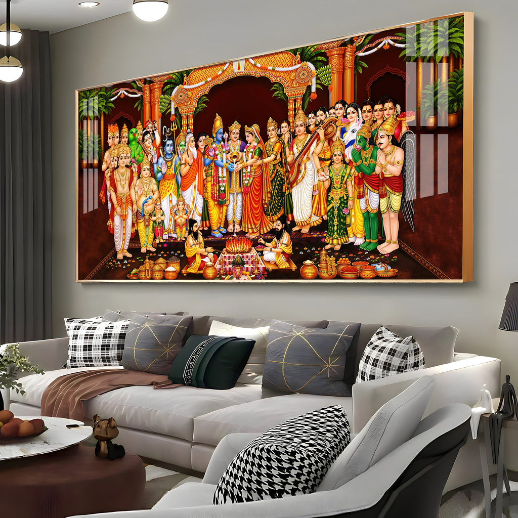 Srinivasa Kalyanam Premium Acrylic Horizontal Wall Art