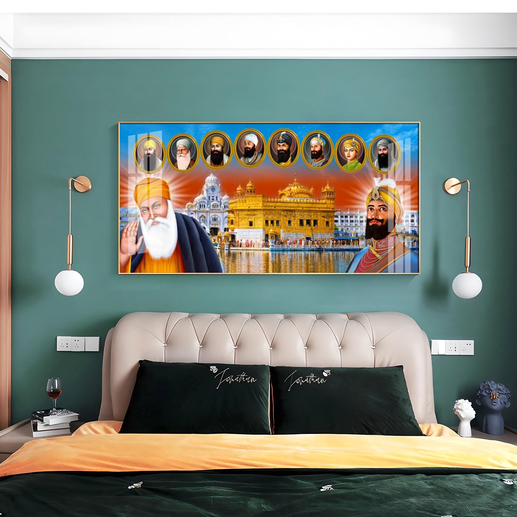 Harmandir Sahib Premium Acrylic Horizontal Wall Art