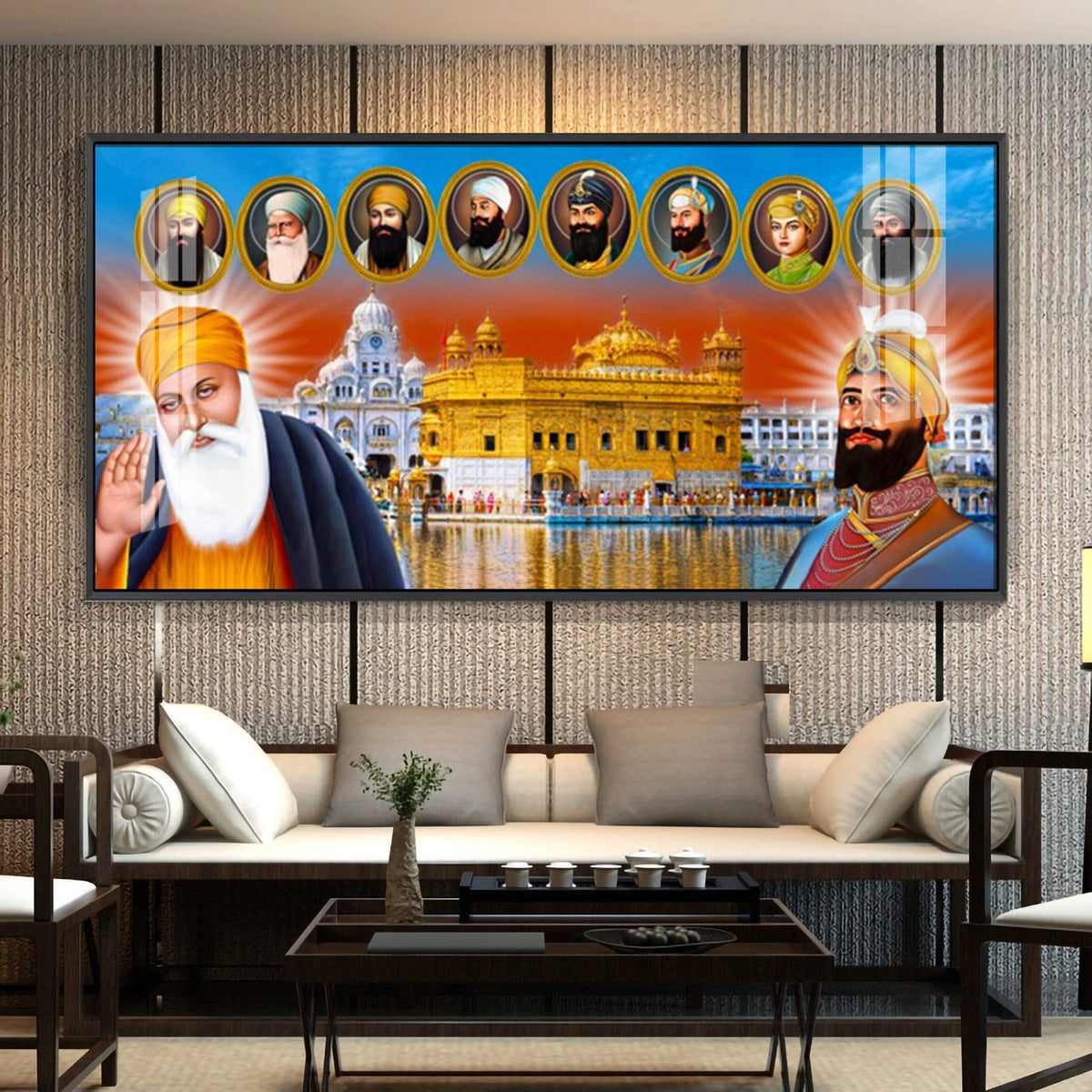 Harmandir Sahib Premium Acrylic Horizontal Wall Art