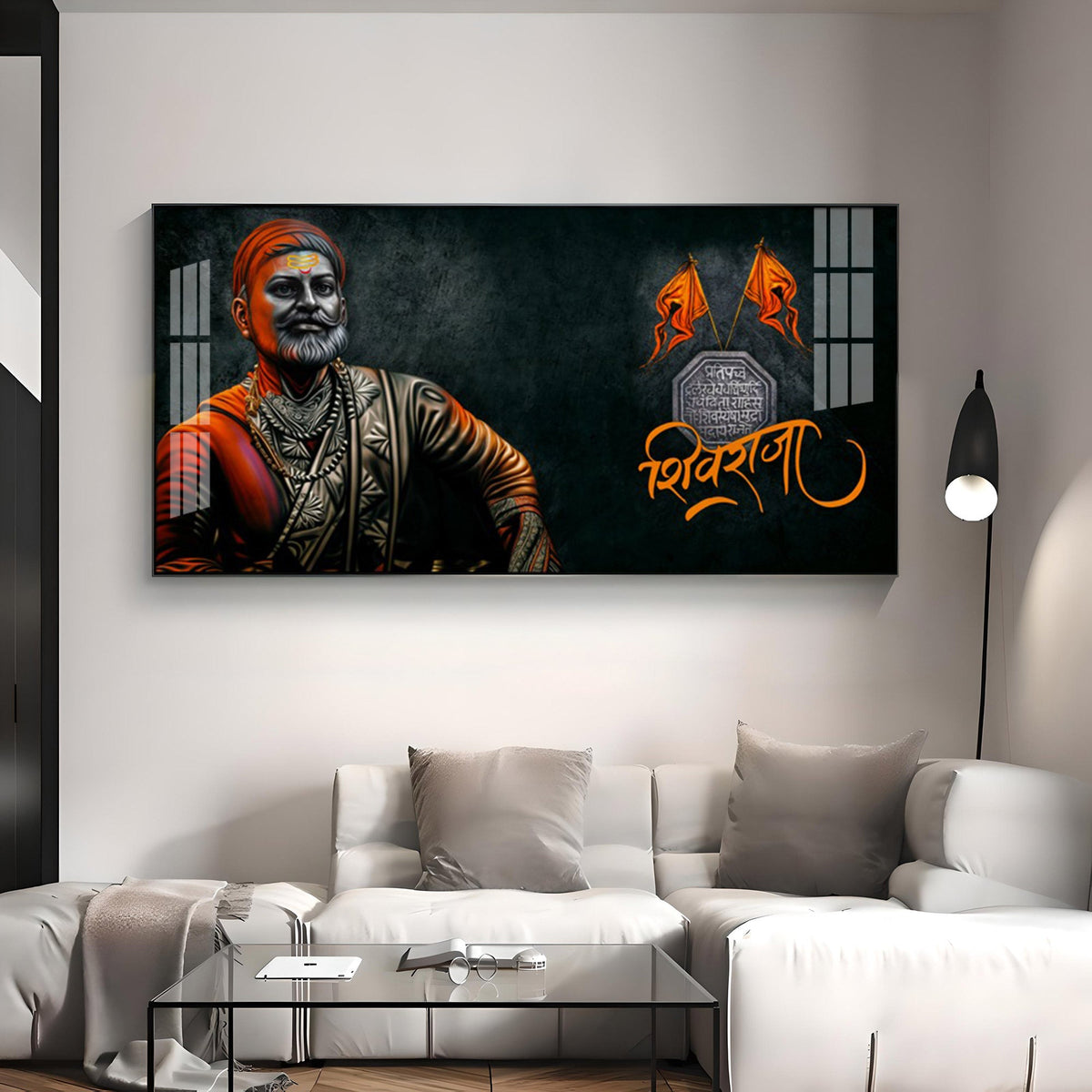 Maharaj Shivaji Premium Acrylic Horizontal Wall Art