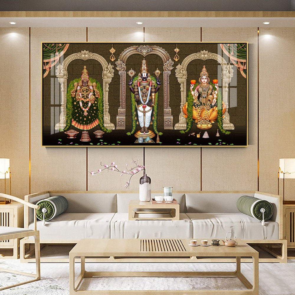 Tirumala Venkateswara Temple Premium Acrylic Horizontal Wall Art