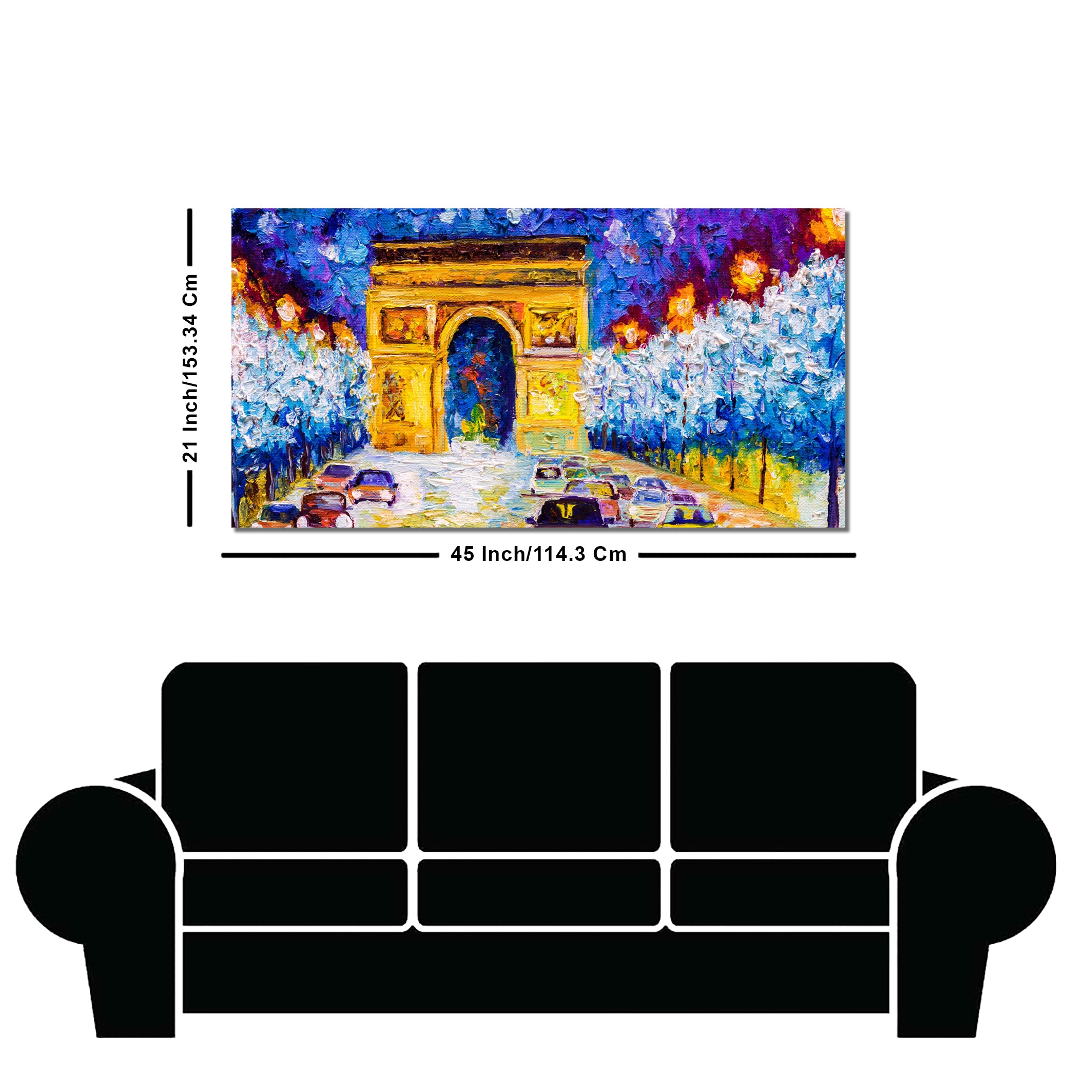 Premium Wall Painting of Abstract Arc de Triomphe