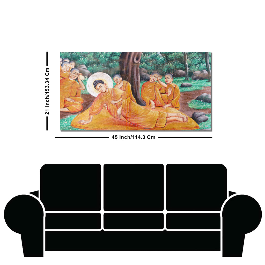 Wall Painting of Gautam Buddha Death