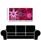 Premium Wall Painting of Exotic looking Flowers with Natural 3D Leaves