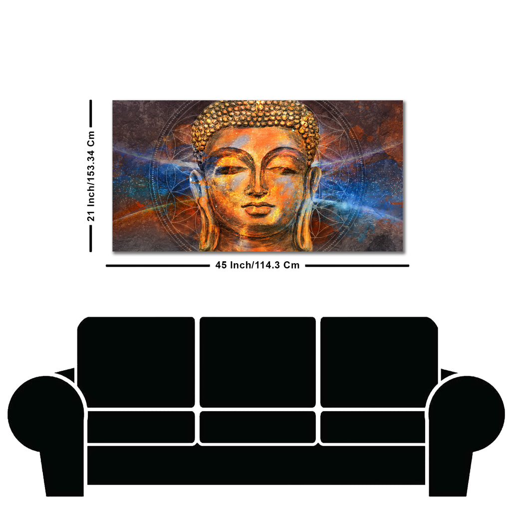 Premium Wall Painting of Peaceful Lord Buddha