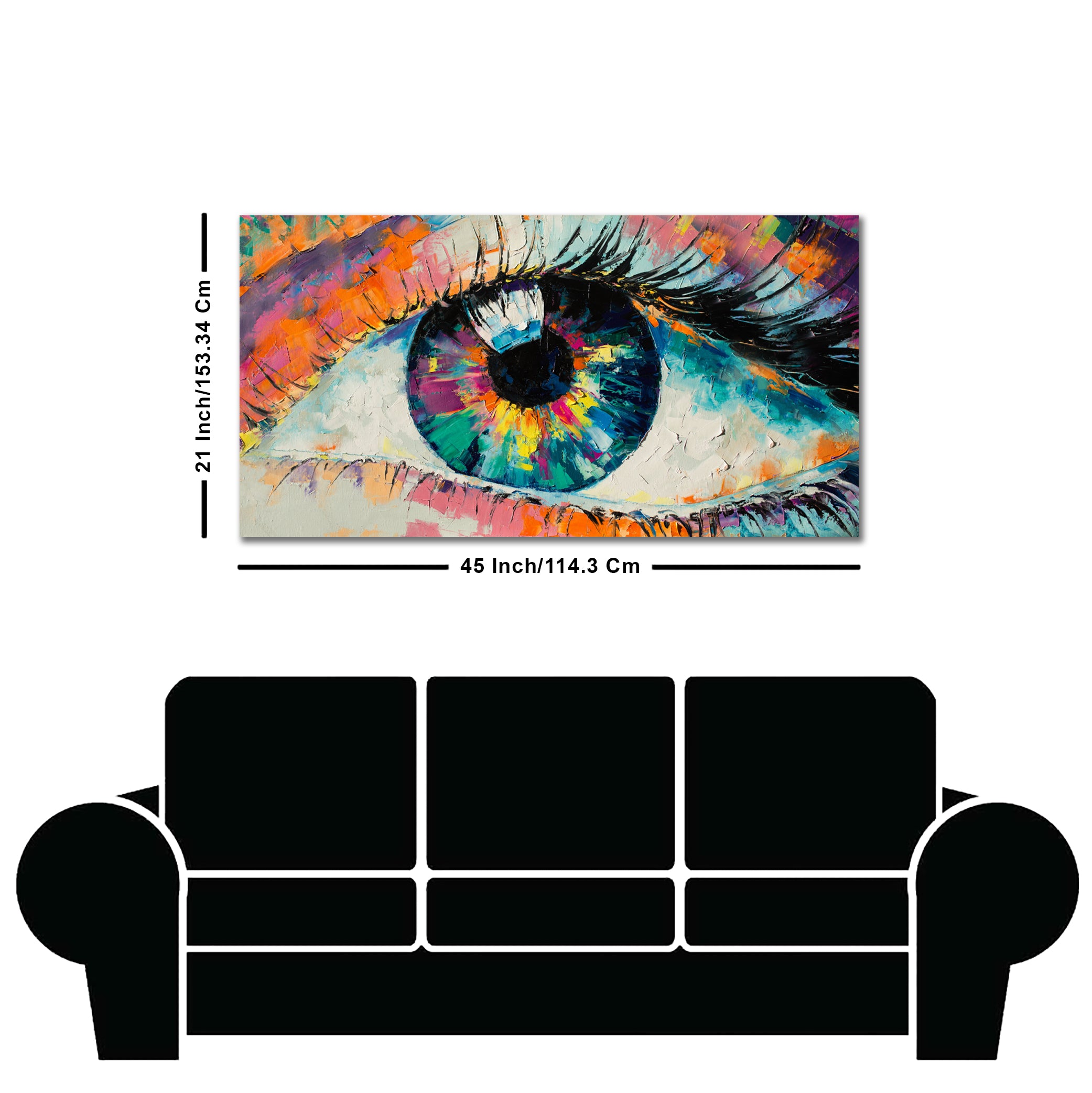 Premium Wall Painting of Conceptual Abstract Picture of the Eye
