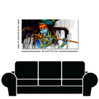 Lord Krishna Playing a Flute Wall Painting