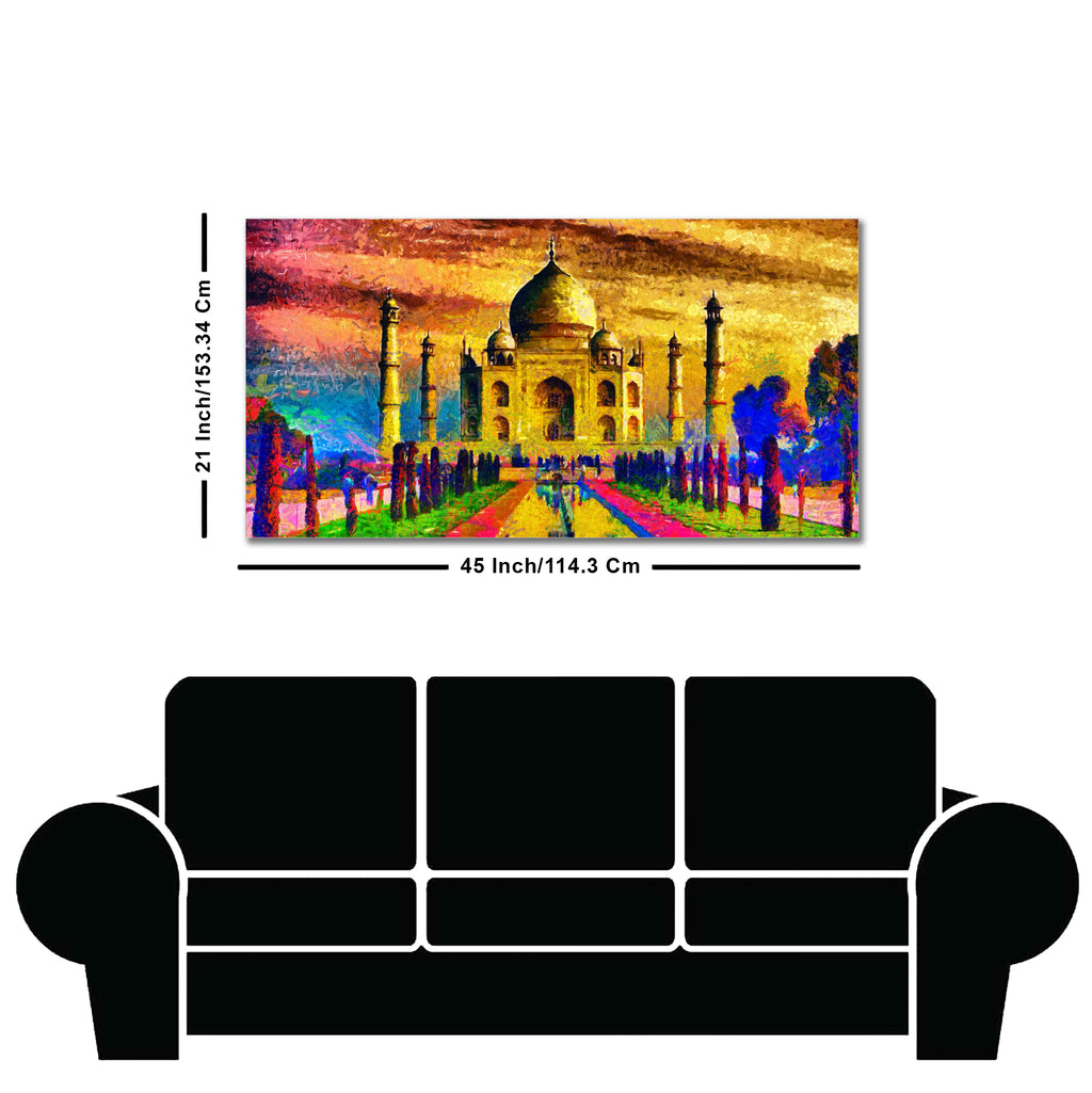 Classic Wall Painting of Taj Mahal