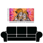 Divine Radha Krishna Canvas Wall Painting