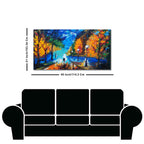 Beautiful Scenery of Couple Dating Canvas Wooden Wall Painting