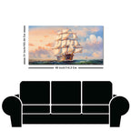 Amazing Sailing Ship Wall Painting