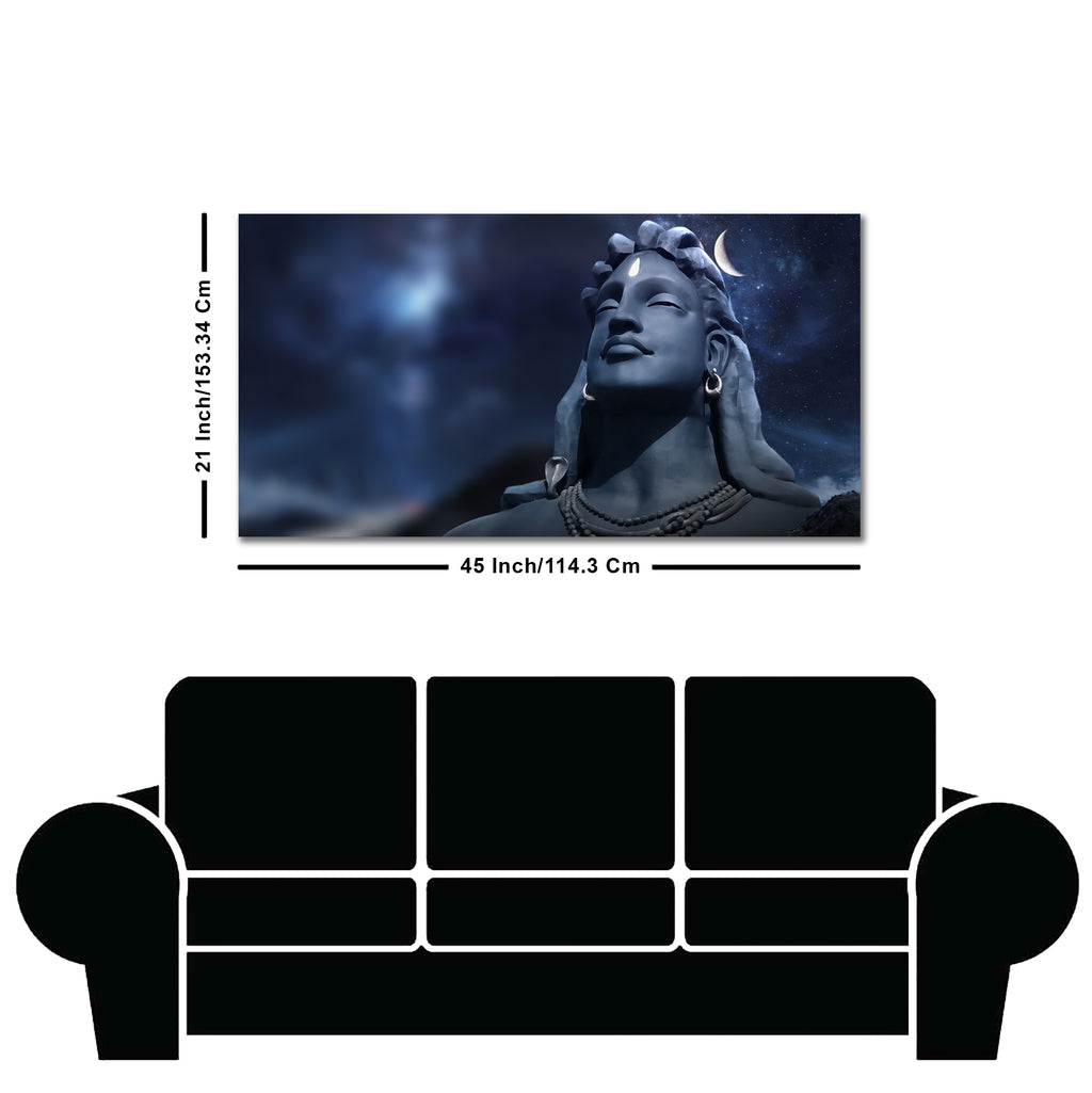 Lord Shiva with Moon on the Head Wall Painting