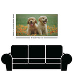 Golden Retriever Puppies Premium Canvas Wall Painting