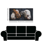 New Born Puppies Premium Canvas Wall Painting