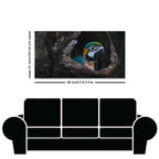 Canvas Wall Painting of Mascaw Parrot in Tree Hole