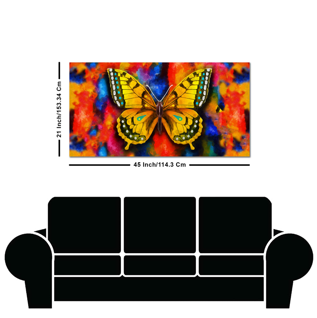 Beautiful Premium Canvas Wall Painting of Tiger Butterfly