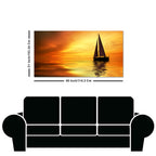 Sailing in Sunset Canvas Wall Painting