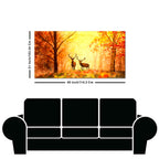Deer in Autumn Forest Premium Canvas Wall Painting